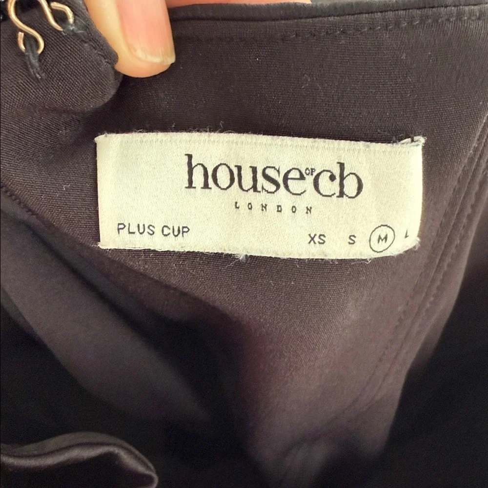 House of CB black mid length Dress size medium - Picture 8 of 15